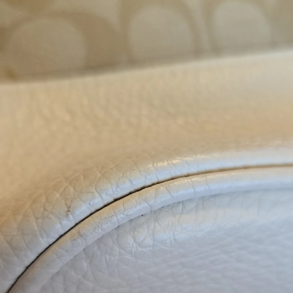 Coach Beige and White Signature Shoulder Bag - Picture 16 of 16